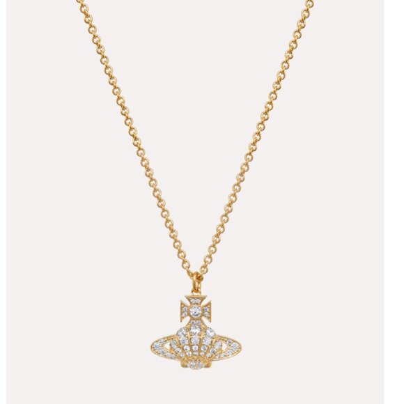 VIVIENNE WESTWOOD Gold Natalina Orb Necklace - Picture 1 of 5